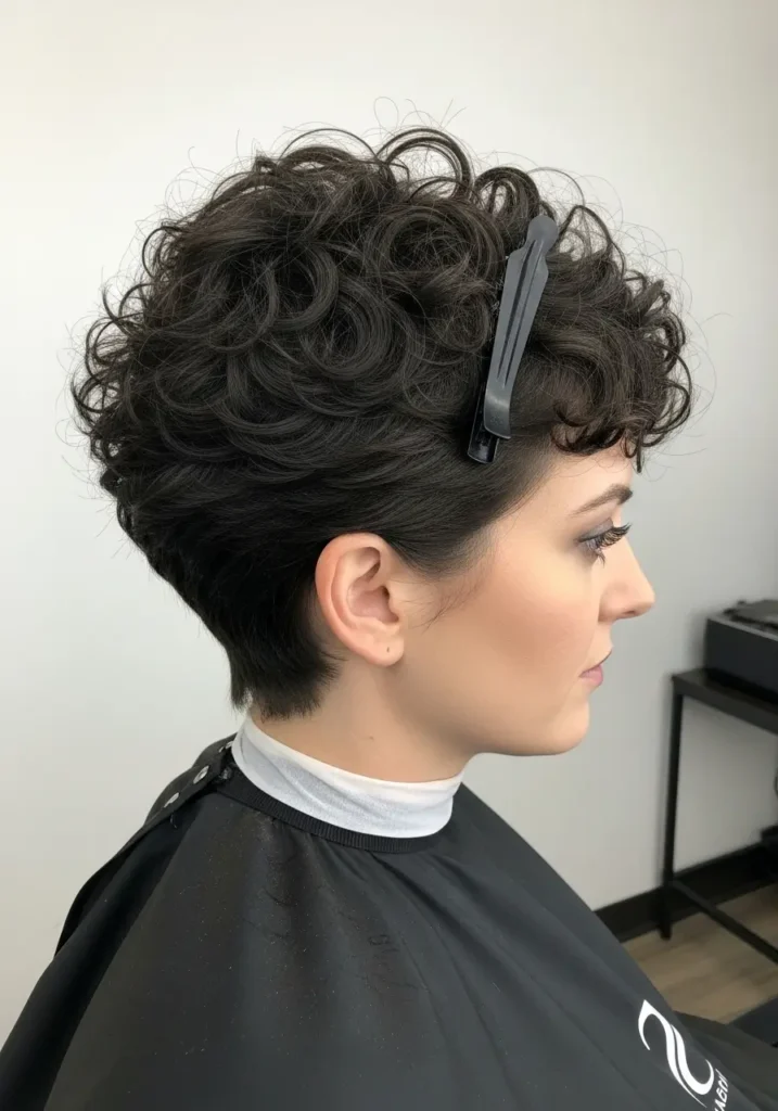 Bixie Haircut- For curly hair