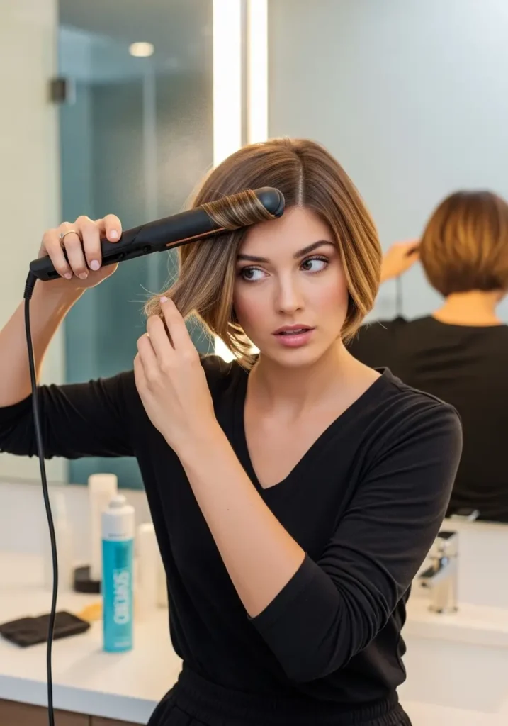 Problem- Front pieces fall into face