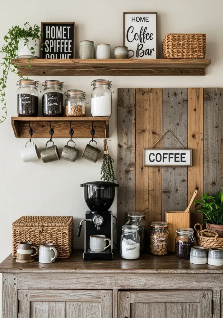 Rustic Farmhouse Coffee Corner