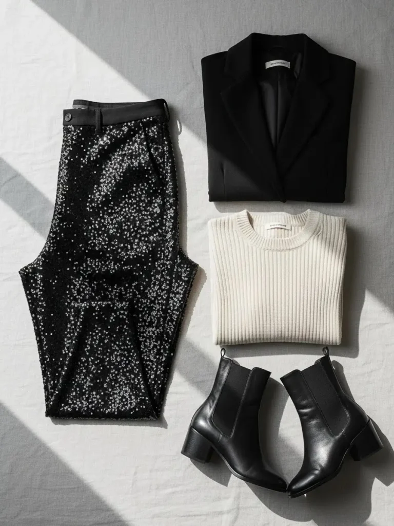 New With Sequin Pants Outfits