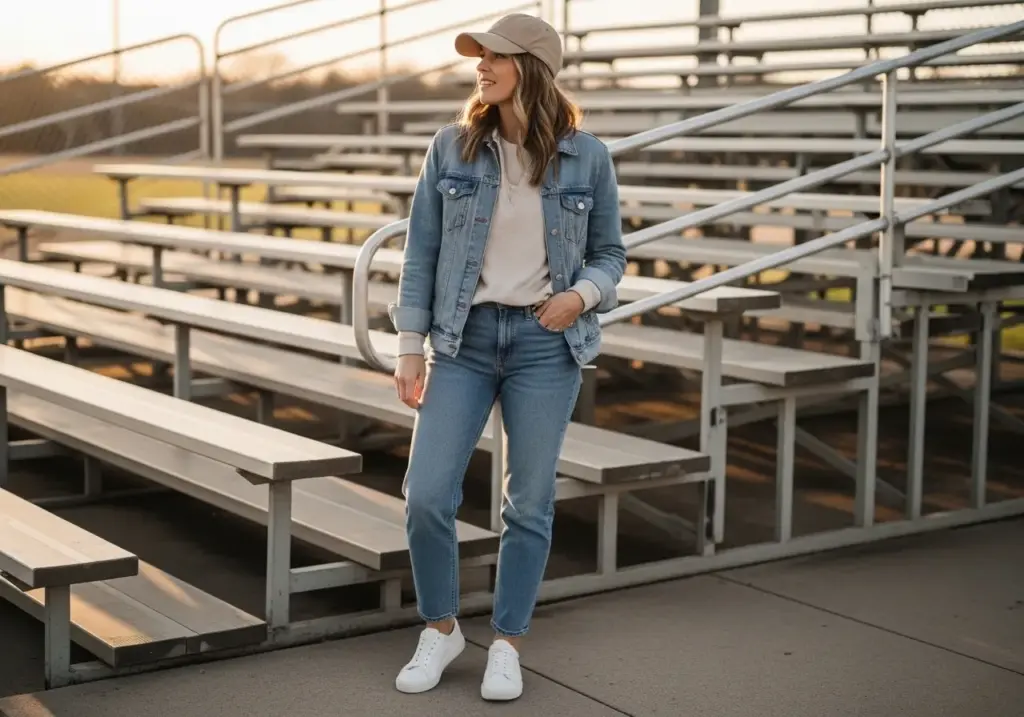 Baseball Mom Outfits: Cute, Easy Looks for Every Game Day Cool-weather and night-game layers