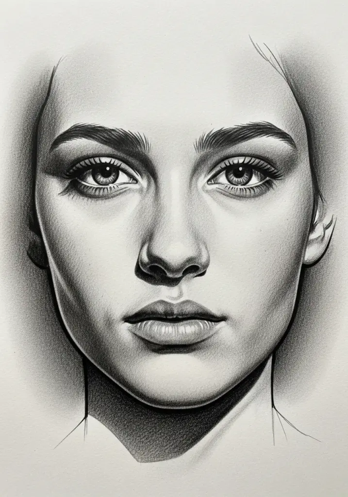 How to Draw Faces For Beginners: Simple Steps That Actually Help Drawing dark outlines around the face