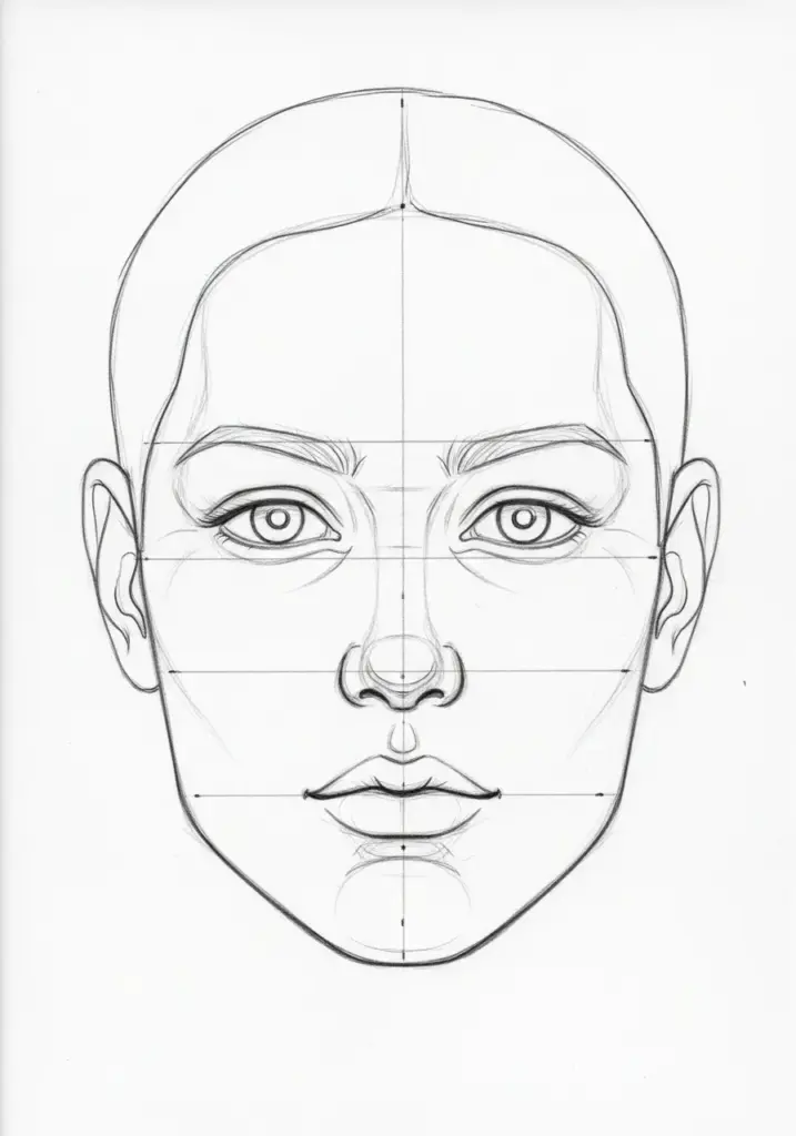 How to Draw Faces For Beginners: Simple Steps That Actually Help The Rule of Thirds for Facial Features