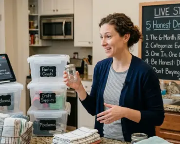 Professional Home Organizer Live Stream: 5 Honest Decluttering Tips
