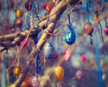 Cool Whip-dyed Easter eggs